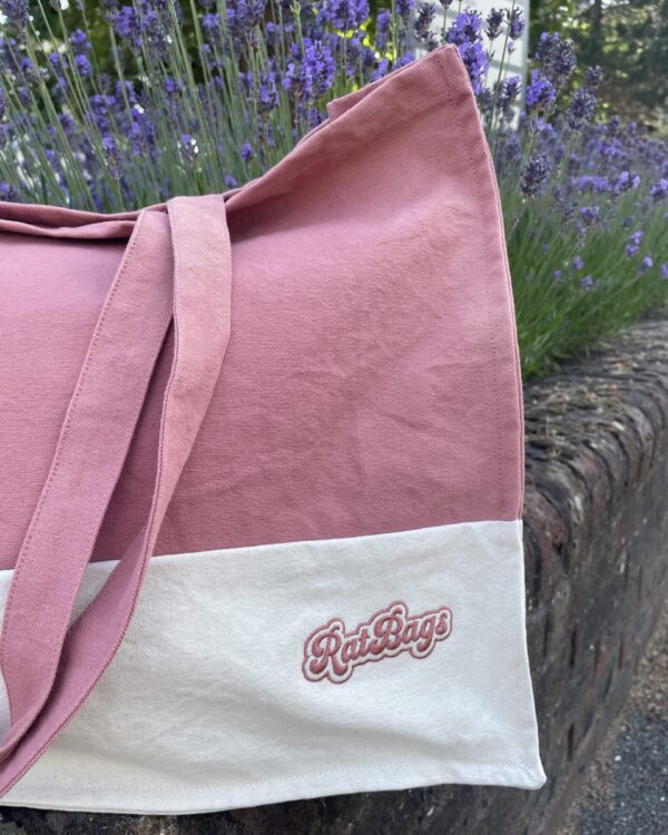 Organic Cotton Contrast Shopper - The Bold Block Tote